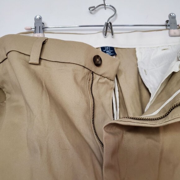 George Khaki Straight Fit Chino Pants Stone Wash 34x34 - Picture 6 of 8